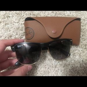 Ray-Ban Oversized Clubmaster Polarized Sunglasses